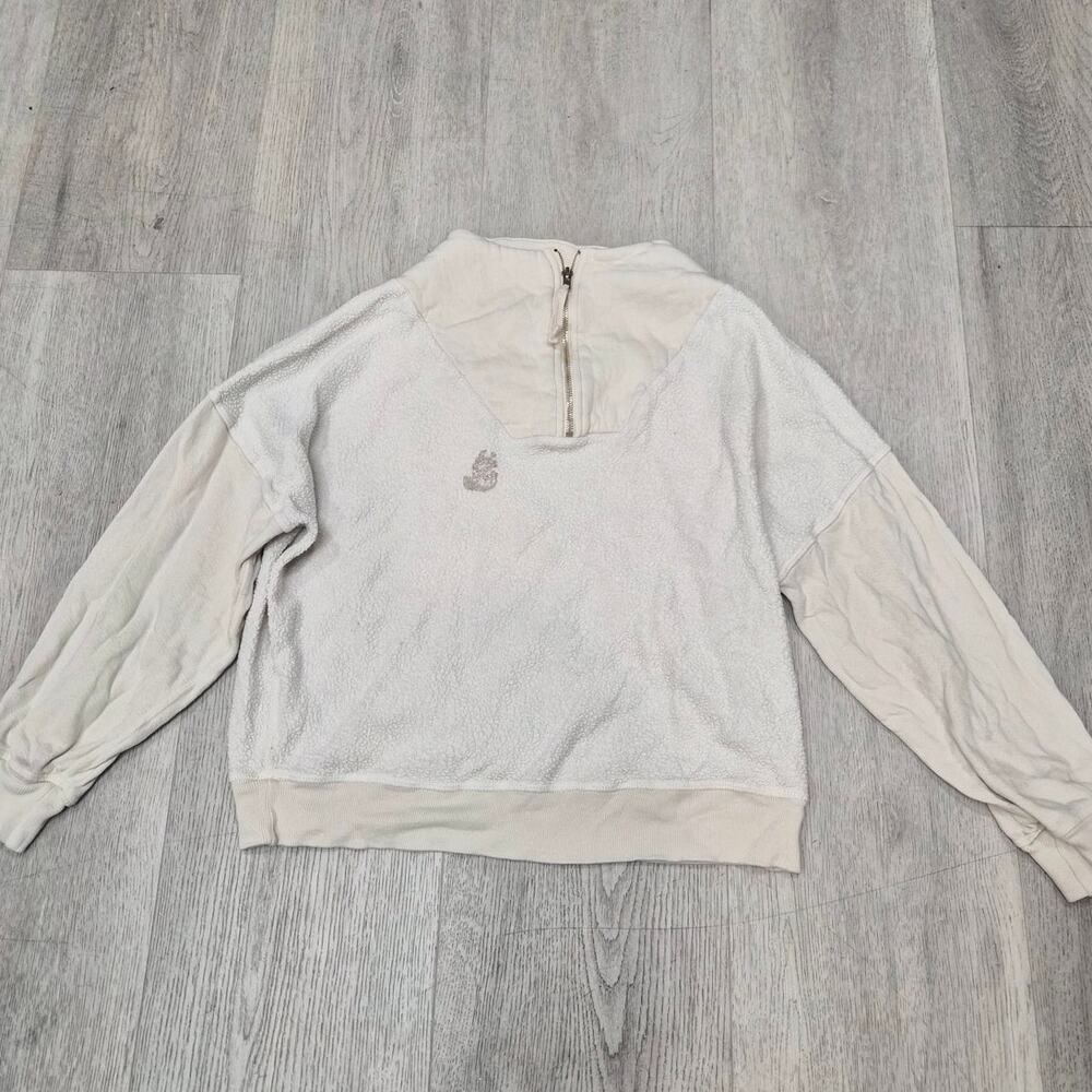 The Great. Quarter Zip Fleece Sweater Size 1